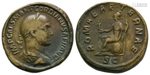 Gordian III - Paduan Roma Sestertius