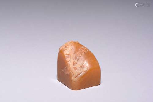 A TIANHUANG CARVED 'CHILONG' SEAL