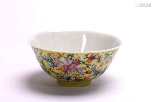 A CHINESE FAMILLE ROSE 'FLOWERS' BOWL