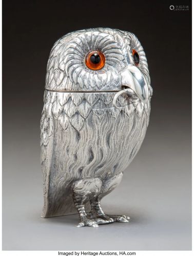 74116: A William Comyns & Sons Silver Owl…