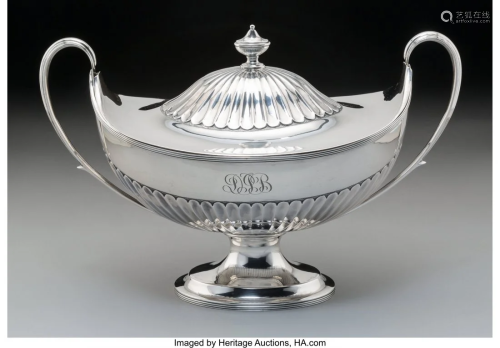 74114: A Martin, Hall & Co. Silver Tureen, S…
