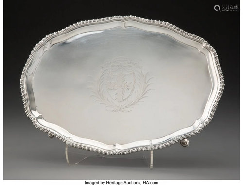 74102: A Richard Rugg I Silver Salver, Londo…