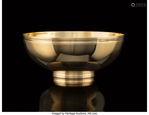 74082: A Tiffany & Co. 14K Gold Center Bowl…