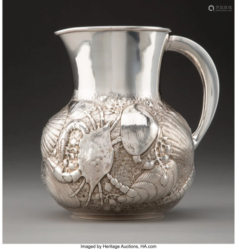 74044: A Gorham Mfg. Co. Silver Pitcher wit…