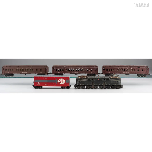 A Group of Lionel Train Cars