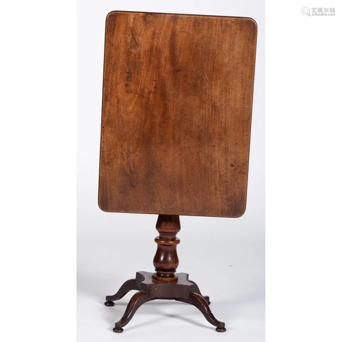 An American Late Classical Tilt Top Table