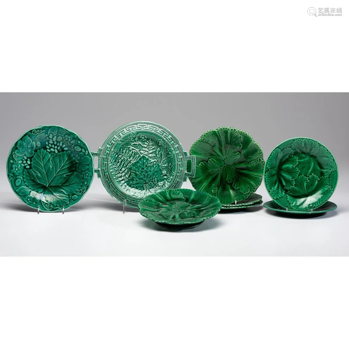 A Group of English Majolica