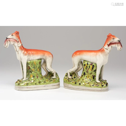 A Pair of Staffordshire Dogs