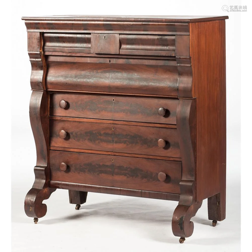 An Empire Chest of Drawers in Mahogany