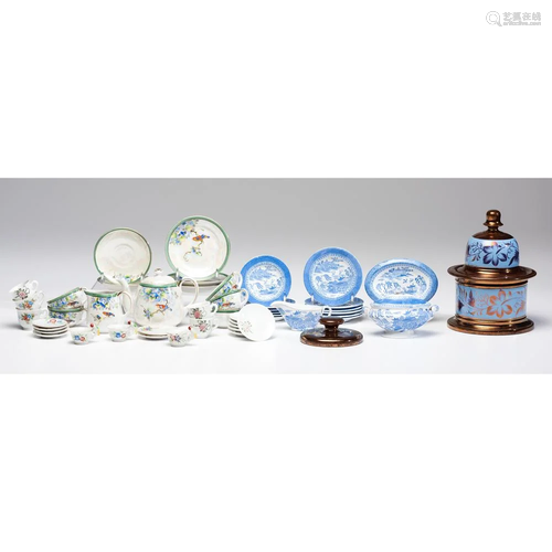 A Group of Miniature Porcelain and Lu…