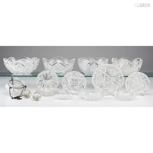 A Group of Cut Glass Bowls