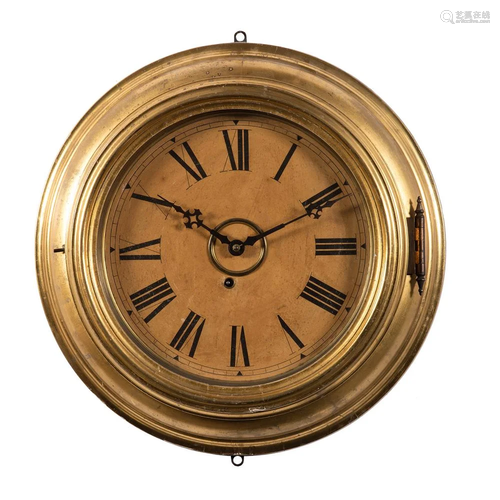 Two Giltwood Gallery Clocks, Including …