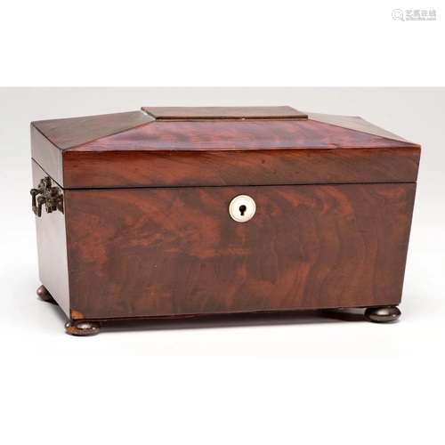 A Mahogany Tea Caddy