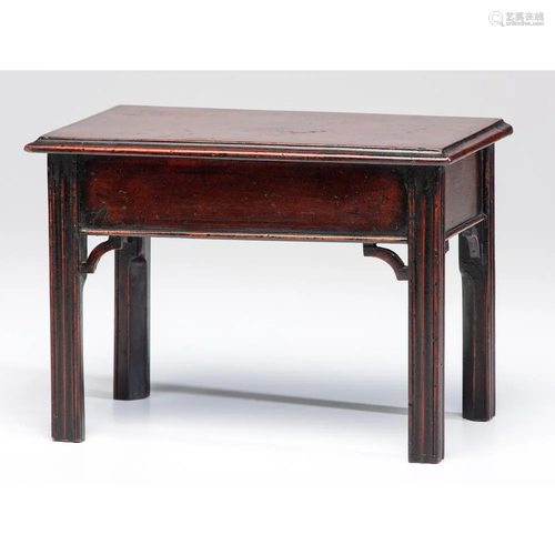 A Miniature Chinese Chippendale-style Table