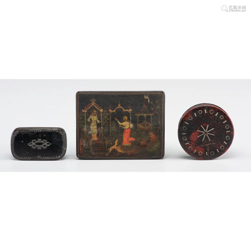 Three Continental Snuff Boxes