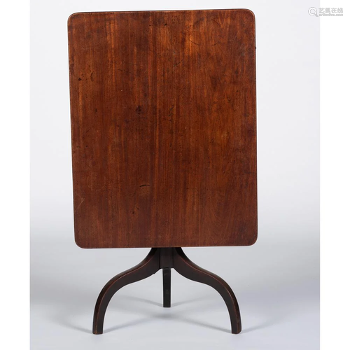 A Tilt-top Breakfast Table in Mahogany