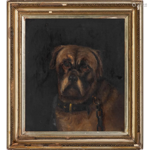 British School, Portrait of a Mastiff