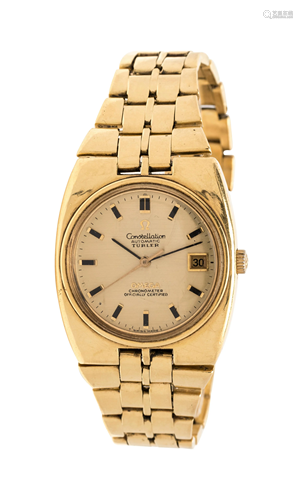 OMEGA, TURLER, 18K YELLOW GOLD 'CON…