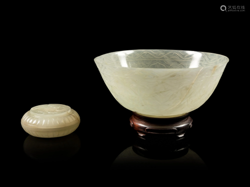 Two Chinese Pale Celadon Articles Diam of …