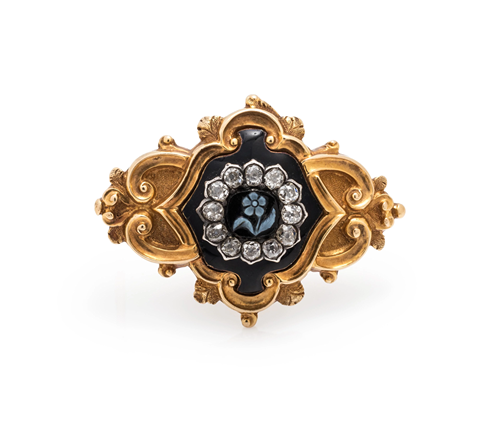 VICTORIAN, YELLOW GOLD, HARDSTO…