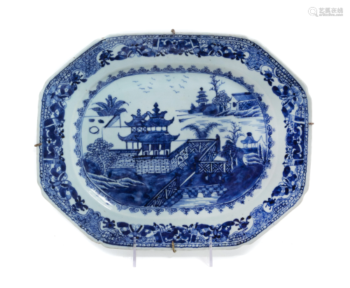 A Chinese Export Canton Blue and White Po…