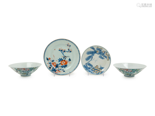 A Group of Four Doucai Porcelain Articles D…