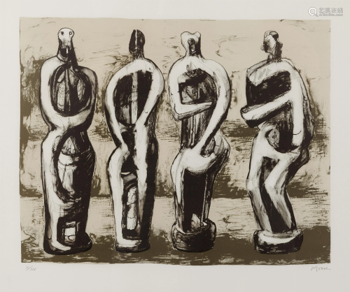 Henry Moore (British, 1898-1986) Four Standing…