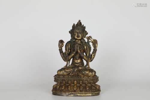 Ming,four-armed Buddha