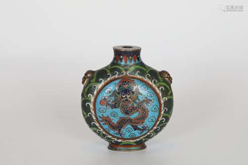 Qing Cloisonne snuff bottle