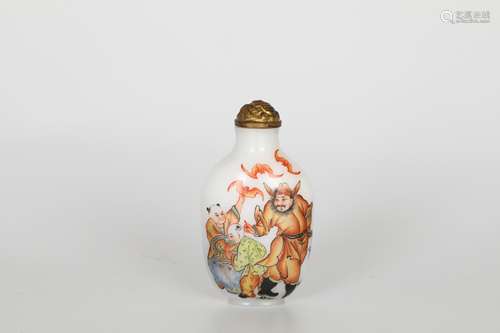 Qing Painting enamel snuff bottle