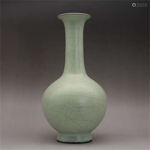 A Chinese Celadon Glazed Porcelain Vase