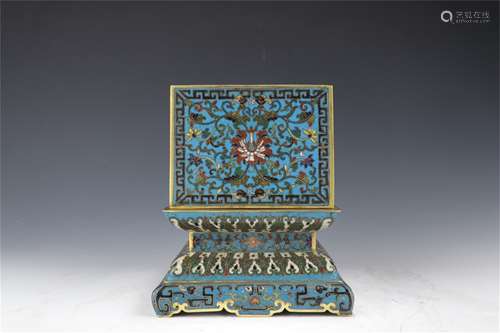 A Chinese Cloisonne Box with Cover