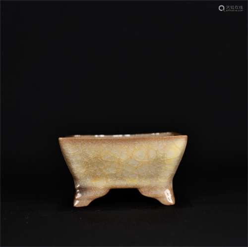 A Chinese Porcelain Square Brush Washer