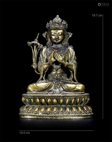 A Chinese Gilt Bronze Figure of Buddha