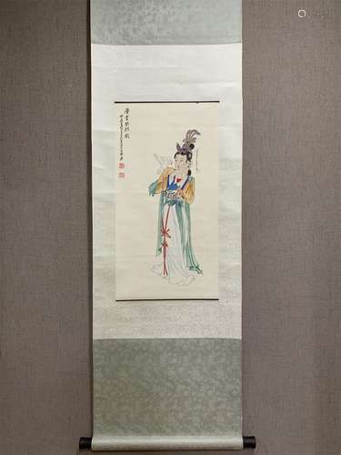 A Chinese Scroll Painting, Zhang Daqian Mark