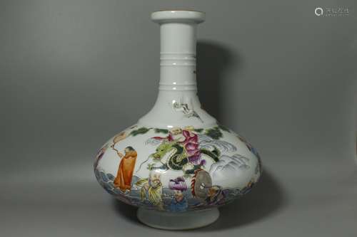 A Chinese Famille-Rose Porcelain Vase