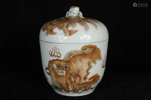 A Chinese Porcelain Jar with Cover