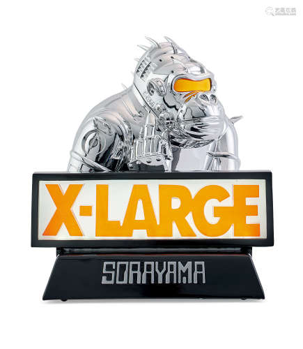 Hajime Sorayama × X-LARGE 联名机器人大猩猩 LED 灯