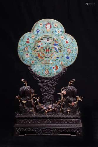 A CLOISONNE SCREEN