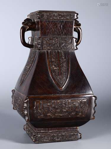 A CHENXIANG WOOD VASE