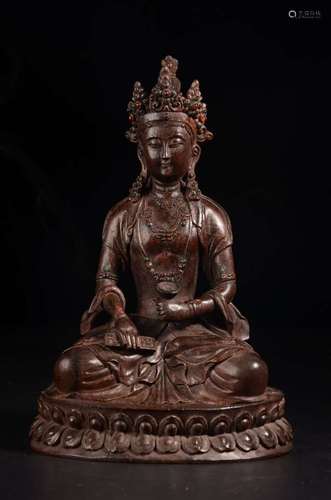 A CHENXIANG WOOD GUANYIN ORNAMENT