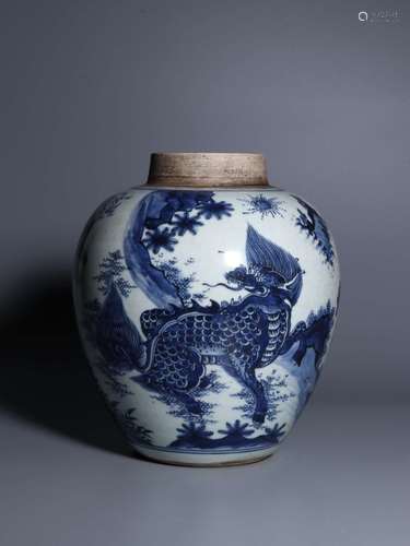 A BLUE&WHITE JAR