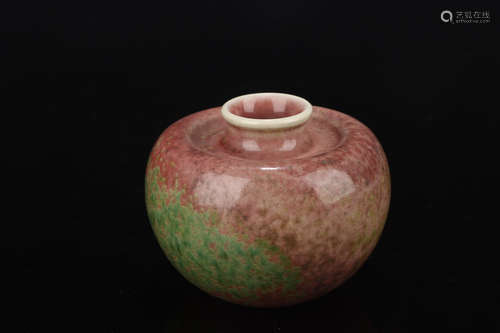 A KANGXI NIANZHI RED&GREEN GLAZED JAR