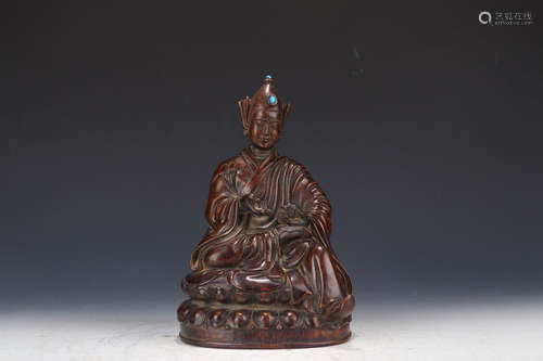 A CHENXIANG WOOD SITTING BUDDHA