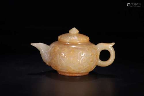 A HETIAN JADE TEAPOT