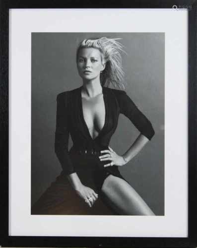 Drei Kopien nach Fotos: 1. Kate Moss - Vogue Paris von Inez van Lamsweerde und Vinoodh Matadin, 2.