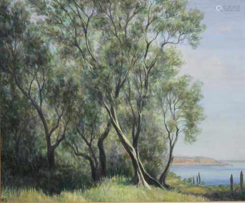 Herbert Rolf Schlegel (deutsch, 1889 - 1972), Landschaft, Aquarell auf Papier, unten links