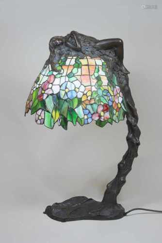 Tischlampe - Daphne, im Art Nouveau Stil, nach dem Modell E. Thomanssons, H.: 72 cm.
