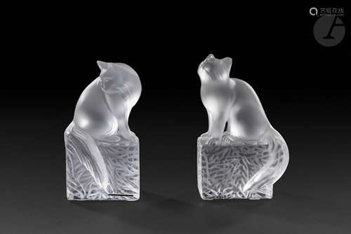 MAISON LALIQUE D'APRÈS DES MODÈLES DE MARIE-CLAUDE LALIQUE (1935-2003) Doumi et Dendourette, les