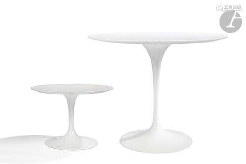 EERO SAARINEN (1910-1961) DESIGNER & KNOLL INTERNATIONAL ÉDITEUR Tulip, le modèle créé en [1956]